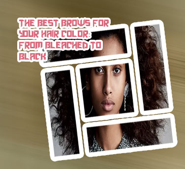 Eyebrow color for black hair