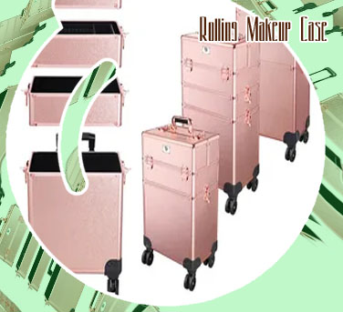 Large vanity case on wheels